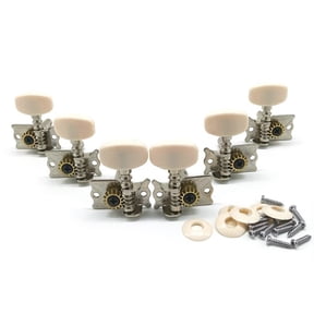 SIEYIO Guitar Tuning Pegs, 3L 3R Classical Guitar String Tuning Peg Tuners Machine Heads Knobs Tuning Keys for Acoustic Guitars