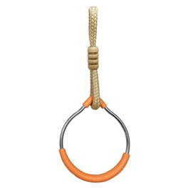 Gymnastic Rings with 15 FT Adjustable Straps Non Slip Gymnastics Rings Pull Up Workout Rings for Home Gym Exercise Training Orange Walmart