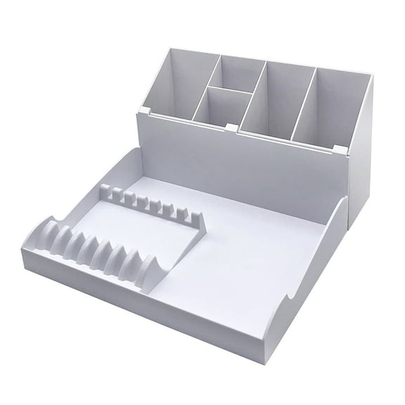 SIEYIO Hair Styling Tools Organizer Detachable Hairdressing Tool Holder Scissors Storage Tray Wall Mount Countertop for Barber Shop Salon Combs Clips Brushes