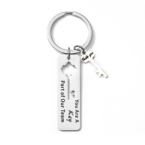 SIEYIO Hand-Making Key Keychain Stainless Steel Keys Rings Handbag Pendant Employee Appreciation Keys Jewelry for Any Occasion