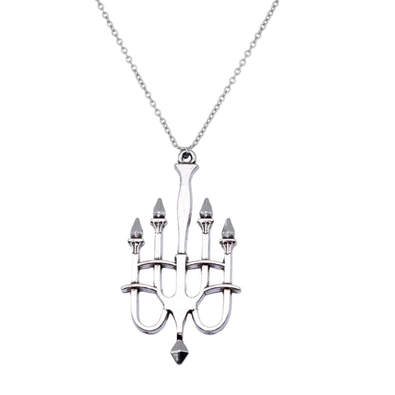 SIEYIO Hanukkah Menorah Drop Earrings Alloy Candle Holder Necklace Hexagrams Israel Faith Judaism Jewelry Gift for Women Girls