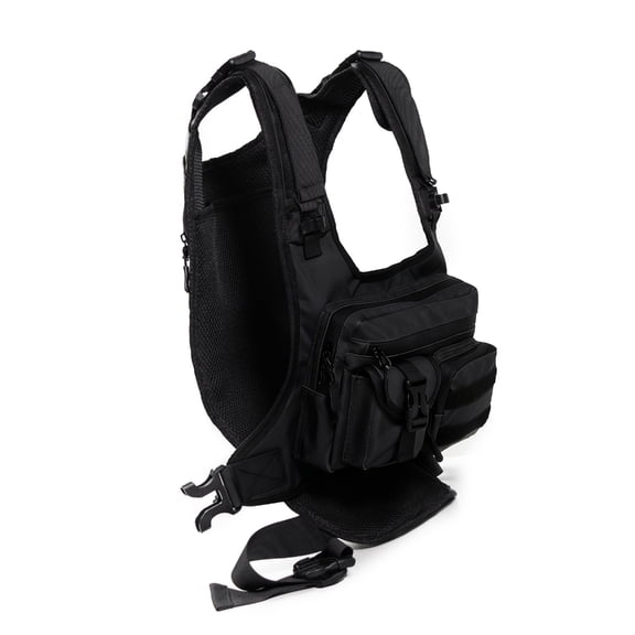 SIEYIO Heavy Duty Fitness Vest Bag Front Panel Multiple Compartments for Trekking