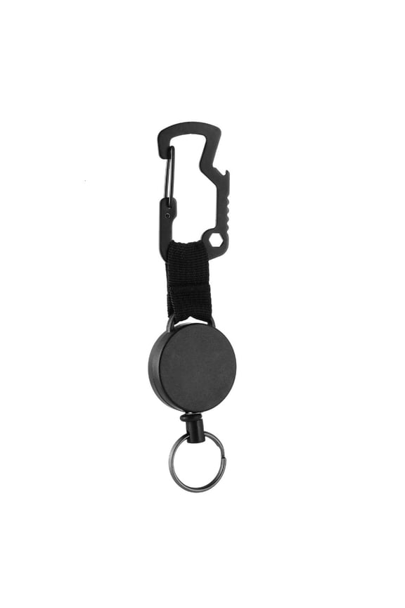 Heavy Duty Retractable Pull Badges Steel Wire Rope Buckles Key Holder Retractable Keychain Badges Holder Easy to Use