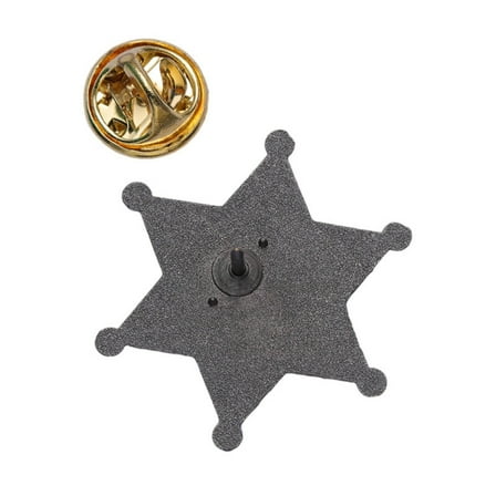 SIEYIO Hexagonal Star Badges Stylish Western Pin Brooches for Parties Gatherings