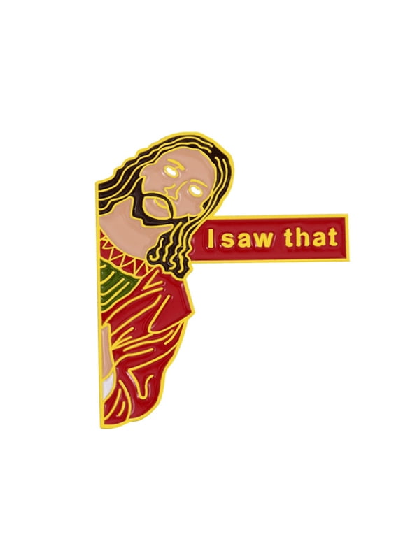 SIEYIO I That Pin Comical Enamel Pin Jesus Lapel Pin Collectible Gift for Friend