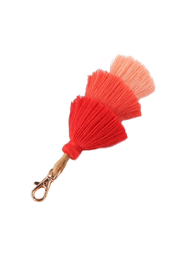 Kawaii Boho Pom Pom Keychains Tassel Bag Charm Colorful for Key Chain Handcrafted Accessories for Key Purse Phone Decora
