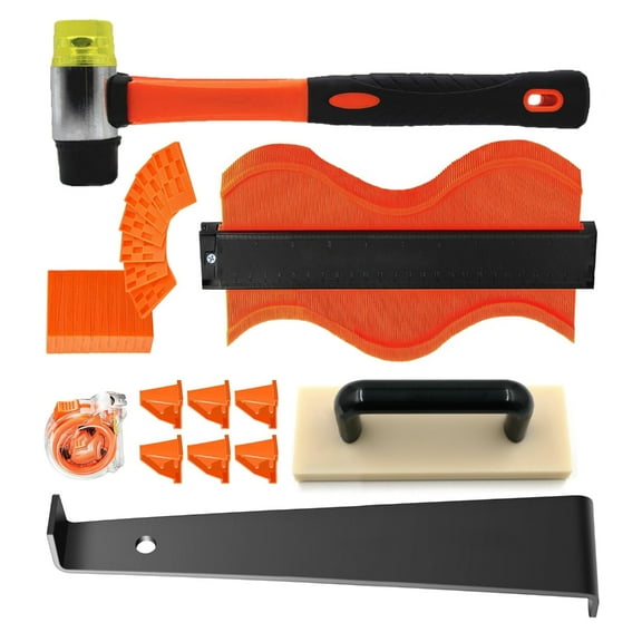 SIEYIO Laminate Flooring Tool Flooring Installation Kits Professional Vinyls Flooring Tool Tapping Block with Handle Spacers