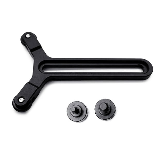 SIEYIO Lens Support Bracket Adjustable 2 Wheeled Y Shaped Lens Support Frame Vertical