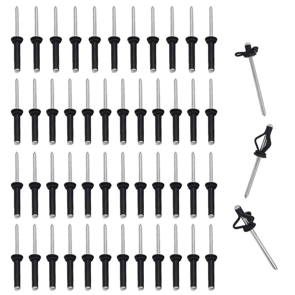 SIEYIO Long Grip Tri-Grip Rivets Blind Rivets Tri-Fold Bulb Mounting Rivet with Waterproof O-Rings for Deep Water Installing