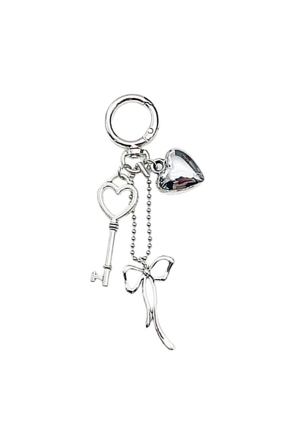 Love Keychain Heart Key Holder Love Key Pendant Metal Key Adornment Stylish Key Jewelry Alloy Texturte for Couples