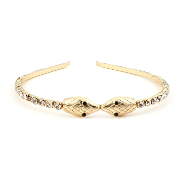 SIEYIO Medusa Snake Crystal Headband for Girls Women Hydra Headwear