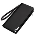 thumbnail image 1 of SIEYIO Men's Business PU Long Wallet Pocket Credit Card Holder Clutch Bifold Purse with Zipper, 1 of 12