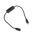 thumbnail image 1 of SIEYIO Micro USB Cable with 501 Button Switch Micro USB 5P Male Female Extension Power Cord for Raspberry Pi Low Power Devices, 1 of 14