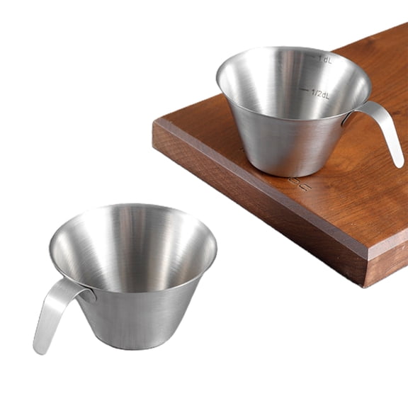 SIEYIO Mini Coffee Measuring Cup Metal Coffee Mugs Stainless Steel Coffee Measure Cup