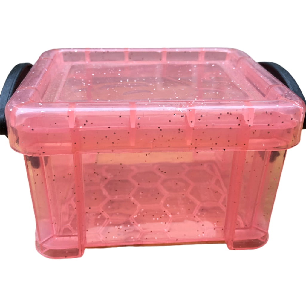 SIEYIO Mini Plastic Box Rectangular Storage Box with Locking Lid ...
