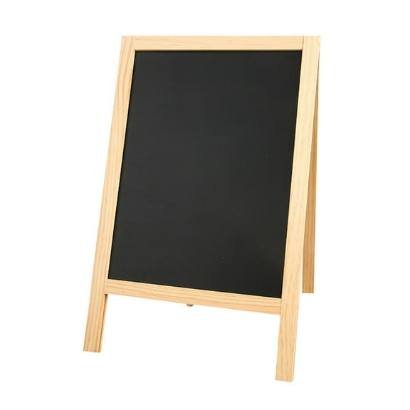 SIEYIO Mini Wooden Chalk Board Double Easel Message Blackboard Whiteboard Chalkboard