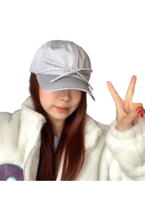 Modern Balletcore Bow Baseball Hat for Exercise Soccer Yoga Running Sports