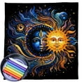 thumbnail image 1 of SIEYIO Moon & Sun Tarots Card Tablecloth Divinations Card Table Cloth Tapestry, 1 of 9