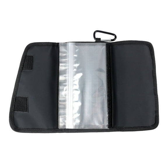 SIEYIO Multifunction Soft Baits Binder Small Fishing Tackle Binder Bag Storage Bag with Clear Lure Bag