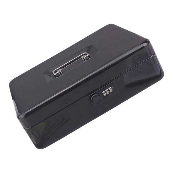 SIEYIO Multipurpose Steel Safety Deposit Box 6 Digit Electronic Lock Design Cash Container for Office Home Use