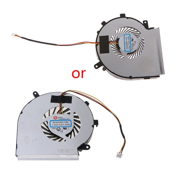 SIEYIO Notebook Cooling Fan Accessory for MSI GE62 GE72 GL62 GL72 PE60 PE70 Radiator 5V 0.55A 3 Pin Laptop Cooler Fan