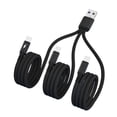 thumbnail image 1 of SIEYIO One to Three Nylon Braided Data Cable 5A Super Fast-charging Cord Extension Wire, 1 of 19