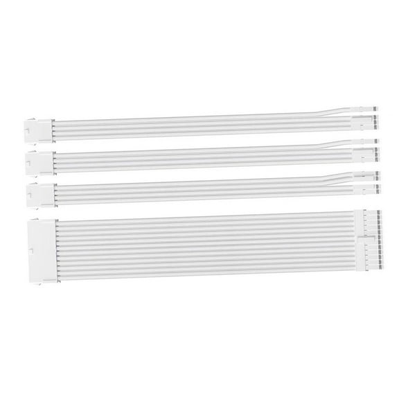 SIEYIO PC 18AWG Power Extension Cable Set, SoftBraiding, 1x24Pin, 1x8Pin CPU, 2x8Pin PCIe with Combs for Easy Management, 30cm
