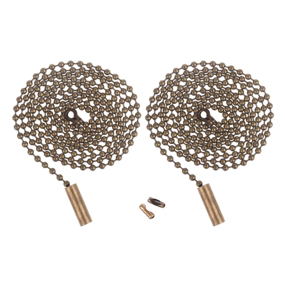 SIEYIO Pack of 2 Ceiling Fan Light Fixture Pull Chain Extensions Metal Chain Extenders