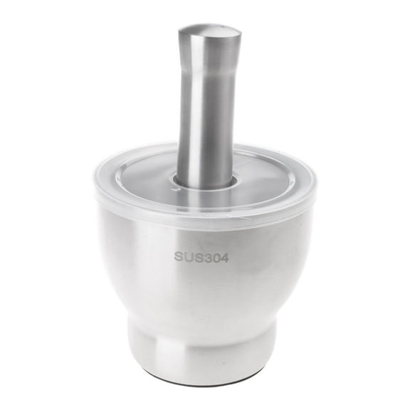 SIEYIO Pestle and Bowl Set Garlic Grinder Mortars and Pestle Pills Crusher 304Stainless Steel Material for Kitchen Enthusiasts