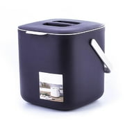 SIEYIO Portable 2 Kitchen Waste Trash Can with Handle Compost Drainer Garbage Bin Rubbish Container