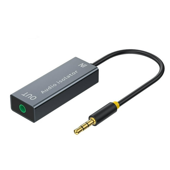 SIEYIO Portable Ground Loop Noise Isolator Gold-Plating Plug Stable Transmission