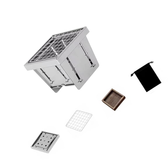 SIEYIO Portable Table Charcoal Grills Small Folding Design for Travel Beach Cooking