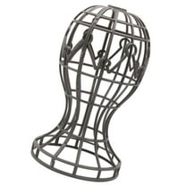 SIEYIO Portable Wig Display Rack Wig Stand Plastic Head Shaped Designs Enhancing Stability and Support for Home or Salons Use