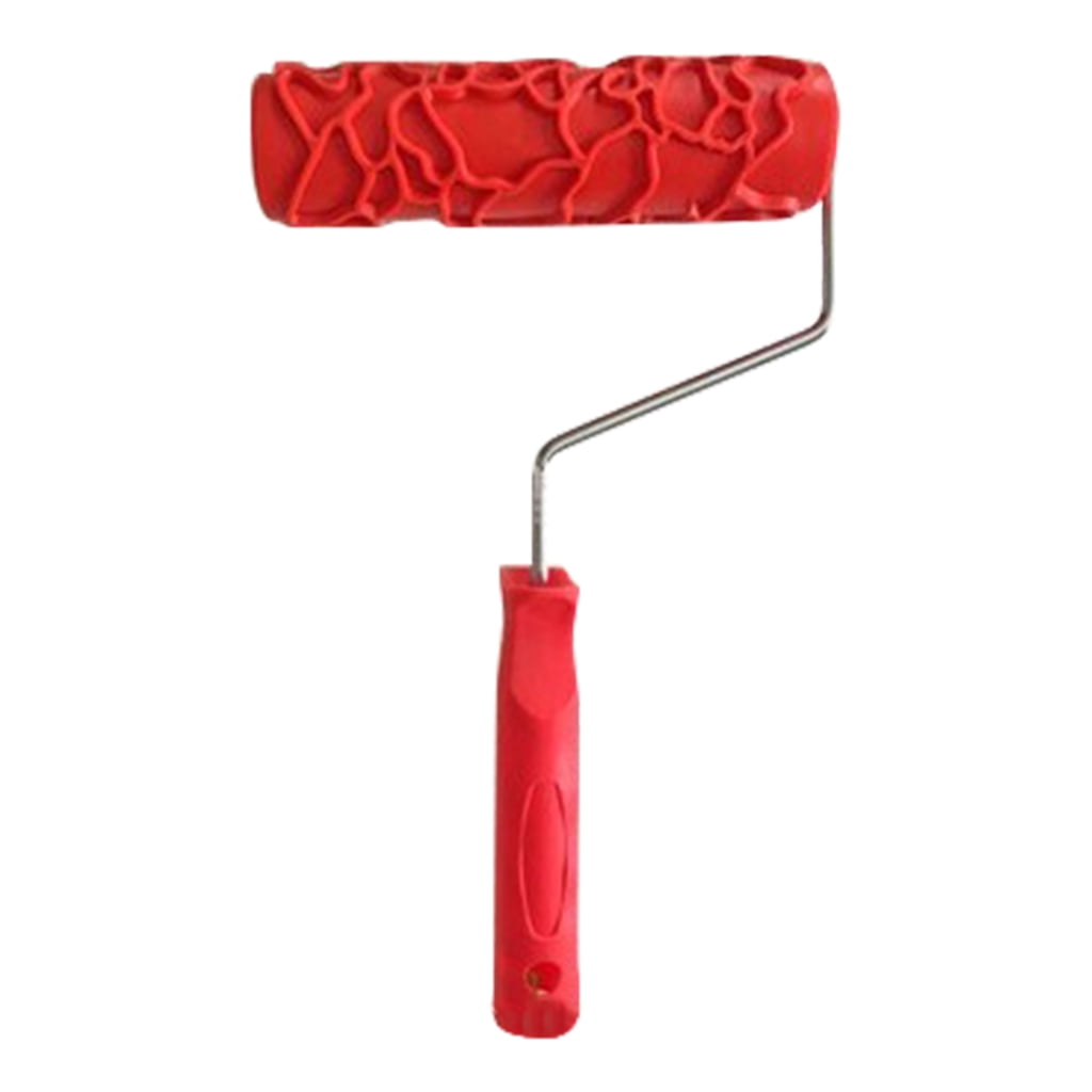 SIEYIO Practical Decorative Paint Roller 7''Pattern Embossed Texture Painting Tool Wall Rubber Artistic Pattern Home Decoration