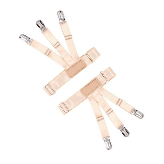 SIEYIO Practical Shirt Stays Elastic Shirt Garters Belt for Shirt Position Holder