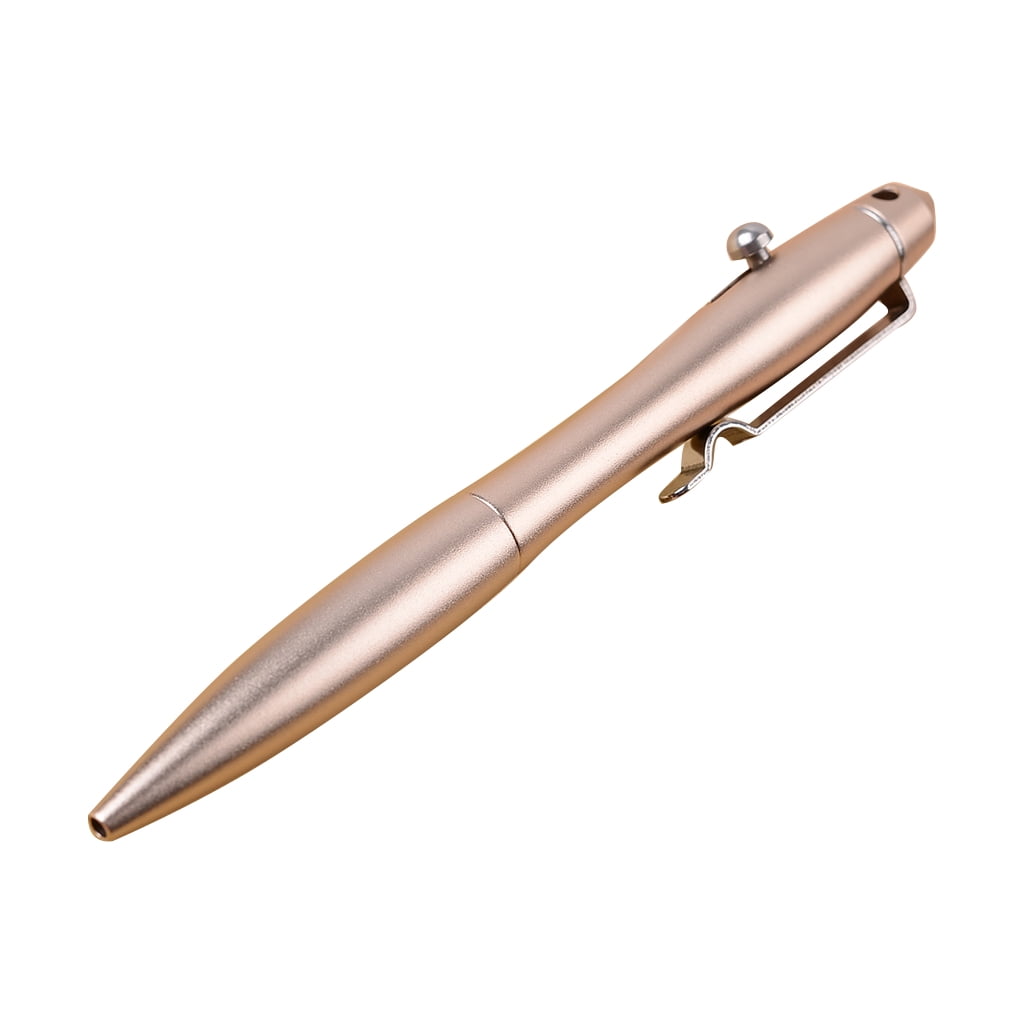 Messing Gel-Tintenstift – Retro, Sechseckig, Mit Bolzen-Mechanismus (ca. 13 Cm), Schreibt Glatt