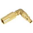 thumbnail image 2 of 1/4 Inch Propane Connector 1/4 Inch RV Propane Quick Connect Fitting - Brass Elbow Adapter For Gas Heaters, Grills & Fire Pits Brass Quick Connect Elbow 2 of 12