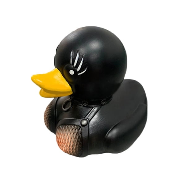 SIEYIO Punk Style Duck Figurine Resin Art Figure Statue for Home Decorations