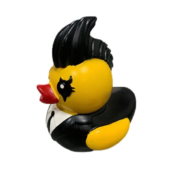 SIEYIO Punk Style Duck Figurine Resin Art Figure Statue for Home Decorations