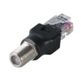 thumbnail image 1 of SIEYIO RF to RJ45 Converters RJ45 to RF Connectors Coax Straight Connectors F Female to RJ45 Male Coaxial Barrels Coupler Adapter, 1 of 9