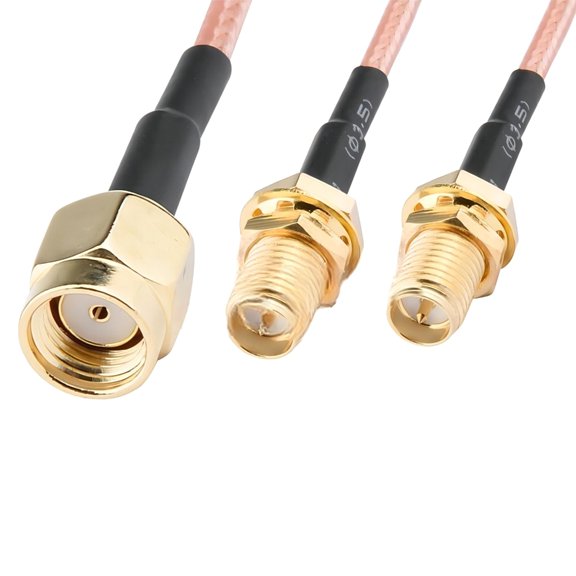 SIEYIO RG316 Cable Y Type Splitters Combiner SMA Female to Double SMA Male 1 to 2