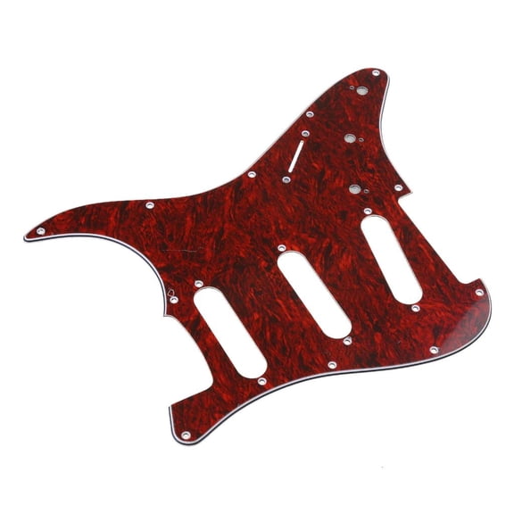 SIEYIO Red Tortoise for Shell Pickguard 3 Ply Scratch Plates For Bass PB Guit