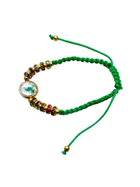 Religious Bracelets Symbols Judes Charm Adjustabled Length Handmade Rope Chain String Braided Bracelets for Womens and M