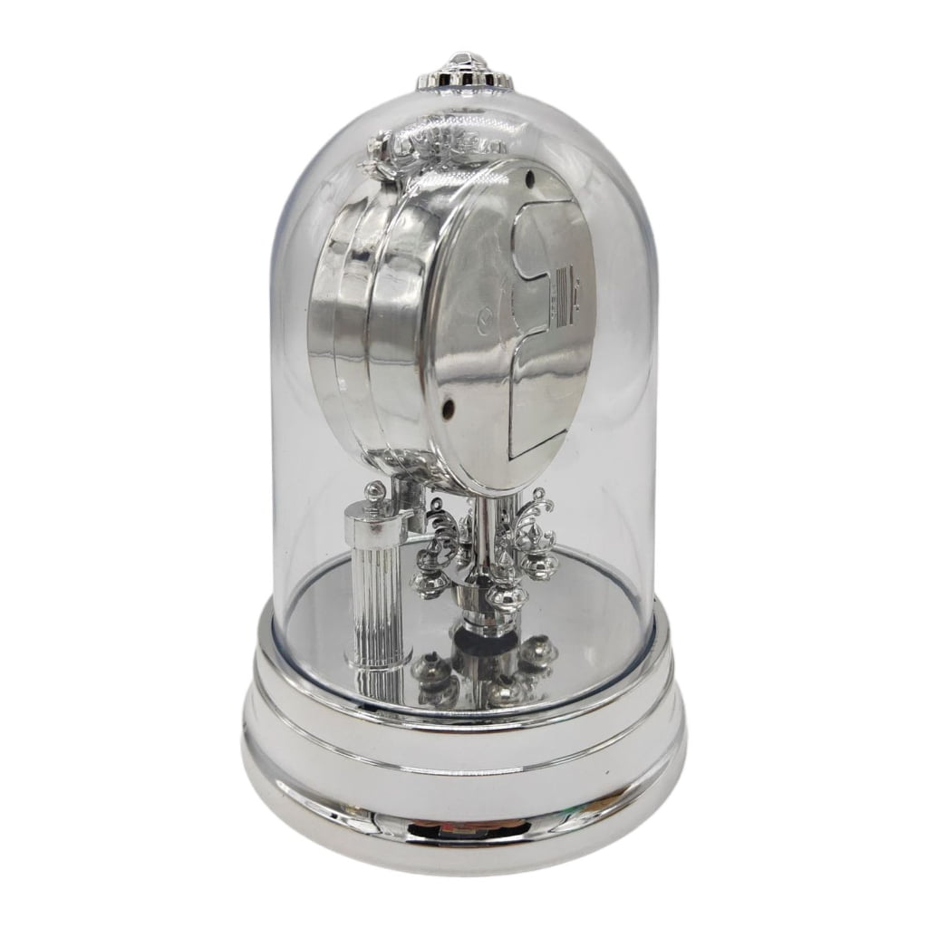 SIEYIO Retro Plastic Desk Clock Antique European Decorative Table Quiet Alarm Clock with Clear Clock Cover Mantel Clock Decors