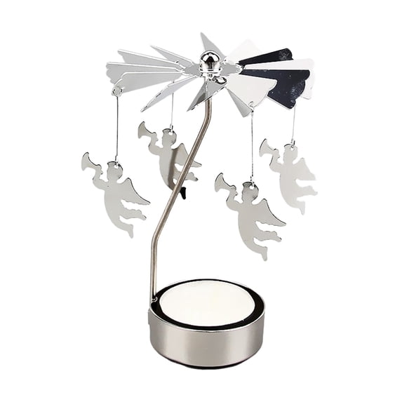 SIEYIO Rotary Candle Holder Creative Rotating Candlestick Tea Light Candle Holder Party Gift for Women Wife Children Girl