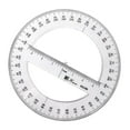 thumbnail image 1 of SIEYIO Round Protractor Ruler Plastic Math Measuring Tool Full Center Angle Protractor, 1 of 9