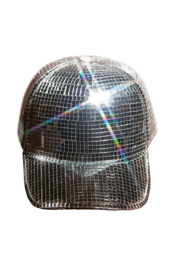 Sequin Mirror Cap Fashion Bucket Hat Glittering Dj-Hat for Unisex Dance Hat Bachelorette Party Disco Ball Club Hat