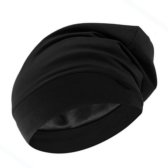 SIEYIO Silk Hair Bonnet for Sleeping Silky Lined Sleeping Caps for Woman and Man Night Hair Wrap for Curly Hair Sleeping Caps
