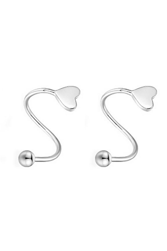 Silver Minimalist Twist Wrap Crawler Earrings Climber Cuff Earrings for Women Cartilage Wrap Ear Hypoallergenic Earrings