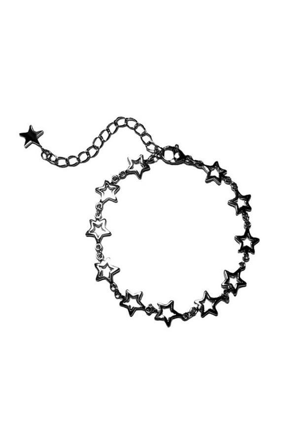 SIEYIO Simple Five-pointed Star Bracelet Jewelry For Women Y2K Hollow Star Handchain